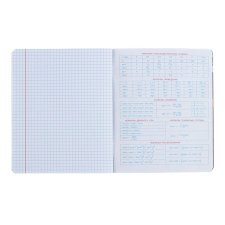 Notebook “World of the Future”, 48 sheets in a cage, “Algebra”, coated cardboard, metallized paint, OFSET block-5
