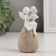 Polystone souvenir "Mom with an Angel daughter, on a stone" 5x3.5x10.5 cm