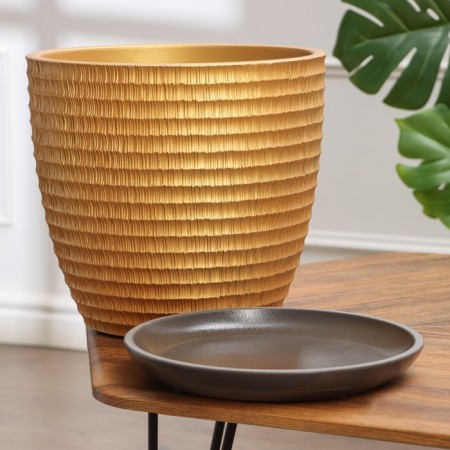 Flower pot "Plisse gold bud No. 7", 13 l-1