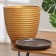 Flower pot "Plisse gold bud No. 7", 13 l
