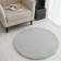 Plush mat Sofi de Marko, size 100x100 cm, color gray color