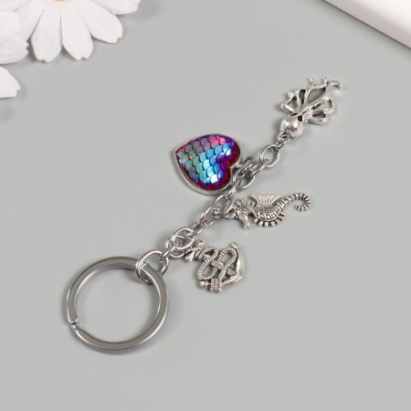 Keychain from the evil eye metal "sea" 6.5 cm-2