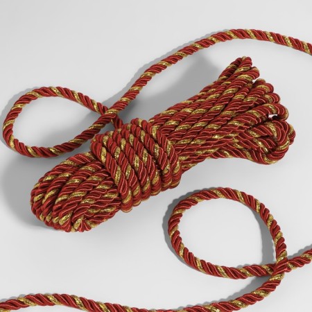Cord twisted, d = 8 mm, 9 ± 1 m, burgundy color