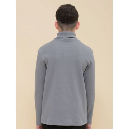 Turtleneck for a boy Pelican, height 146 cm, dark gray color-1