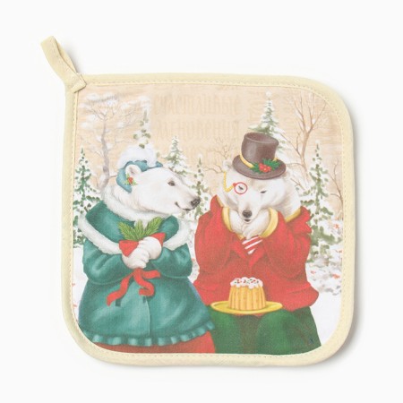 Kitchen “Winter Magic” mittens-prich.20x28cm, Take 19x19.100% HL, Vatin 250g/m2-3