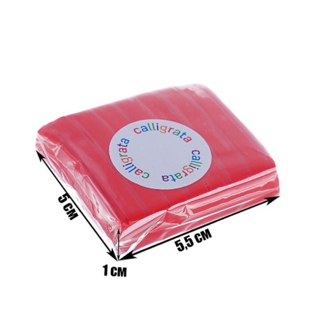 Polymer clay Calligrata 50 g, orange-red-3