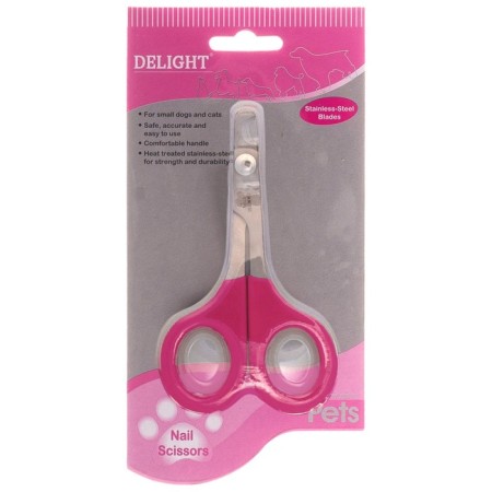Delight Rose Coogers for a cat, large, straight pink-3