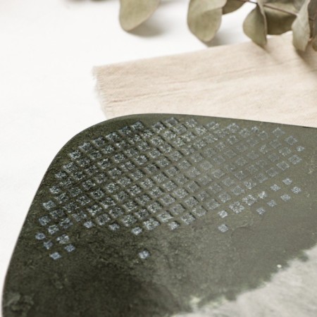 Ceramic “Stone” ceramic dish, 29.7x17.5 cm, gray color-3
