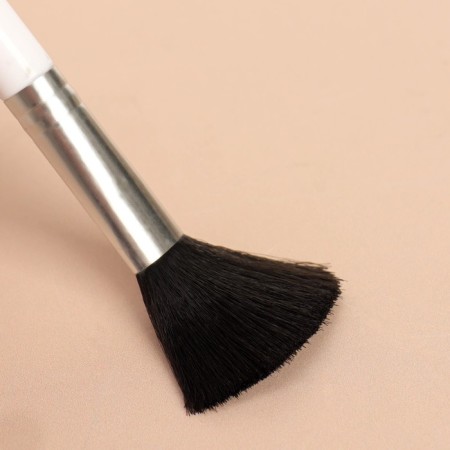 A set of makeup brushes "marble", 5 objects, white/black color-3