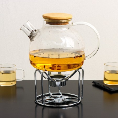 Stand for a kettle with a candle of the Dolyan "Romance", 11.5 × 11.5 × 9 cm-3