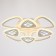 Causteen with PDU 1160/8WT LED 168W 3000-6000k Dimmer white 70x70x10 cm Bayerlux
