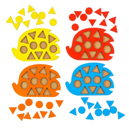 Mosaic "Hedgehog in the Forest", 15 × 10 cm, set 4 pcs.-6
