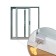 The castle blocking for the windows of the tundra 3x1.7x2.3, stainless steel