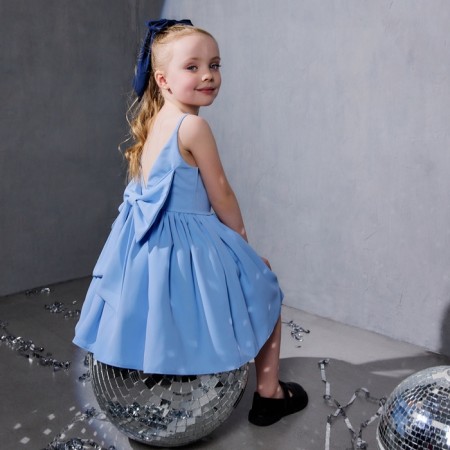 Платье для девочки, MINAKU :Party Dress, цвет голубой, рост 116 см-13