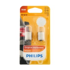 Лампа автомобильная Philips Vision R5W, 12 В, 5 Вт  набор 2 шт, 12821В2