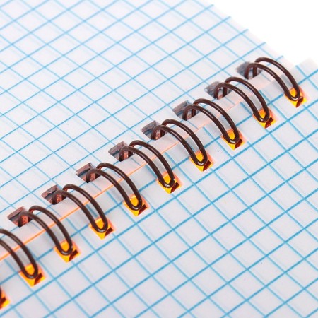 Notepad A6, 80 sheets in the cage on the crest "Orange. Neon", plastic cover, OFSET block-3