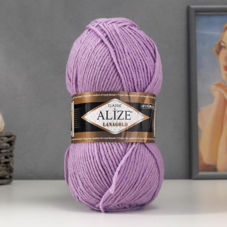 Yarn "Lanagold" 51% acrylic, 49% wool 240m/100g (166 Astra)
