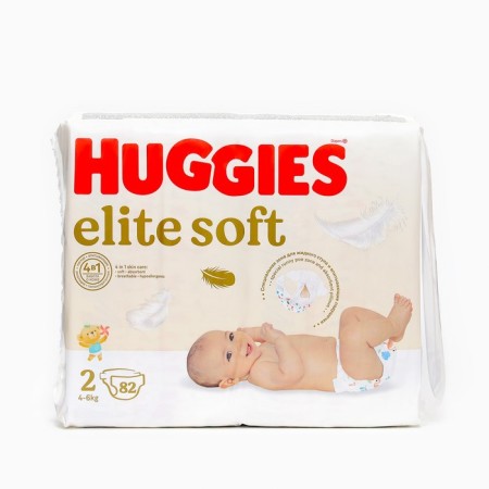 Distributes "Huggies" Elite Soft 2, 4-6kg, 82 pcs-1
