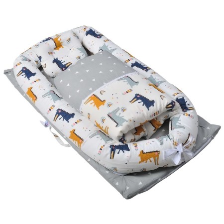 The sleeping nest "Crocodiles", the color is gray