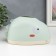 Casket Plastic for napkin "dinosaur" light green 12x12x21 cm