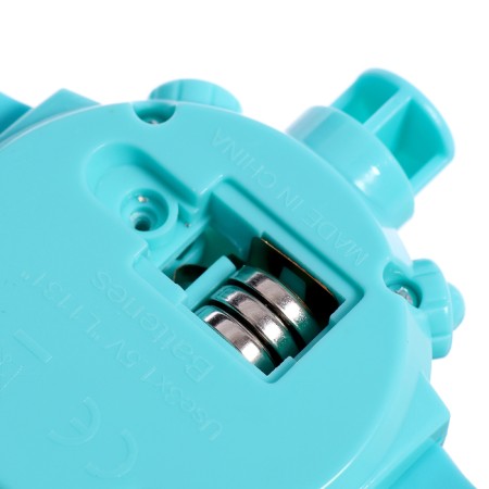 Dinosaur-clockwork clock, lighting effects, 24 pictures, blue color-5