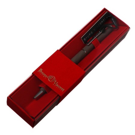 Switching handle, 0.7 mm, BrunovisConti Palermo, Blue rod, metal case Soft Touch Gray, in a red case-5