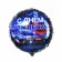 Foil ball 18 "Happy Birthday", car, circle, with a substrate