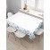 The tablecloth “Big snowflakes”, rectangular, Saten, size 120x145 cm