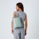 City backpack made of artificial leather with lightning, green color