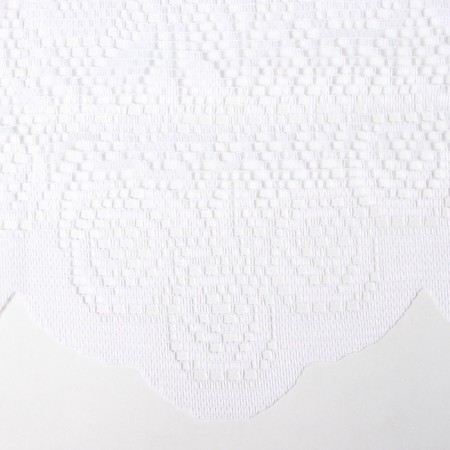 Curtain without curtain tape 175x160cm, art.r. m484, white, PE 100%-2