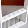 Kashpo wooden 26 × 5 × 40 cm with 5 flasks 15 cm "Extra Slim frame", white give beautifully