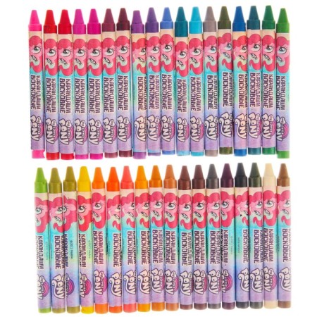 Wax pencils, set of 36 colors, my little pony-1