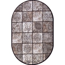 Ковёр овальный Merinos Valencia Deluxe, размер 100x200 см, цвет brown