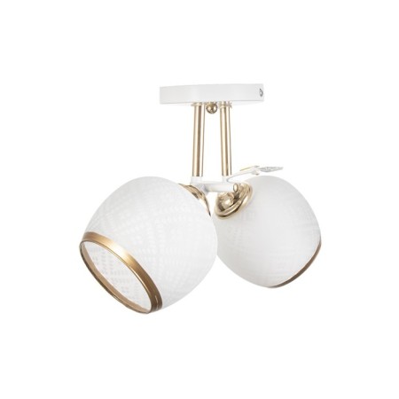 Frida chandelier 2he27 40W white-gold 46x25x26 cm Bayerlux-3