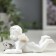 Polystone souvenir "Snowthrough angel with a colored striped cat" 5x4.5x9.6 cm