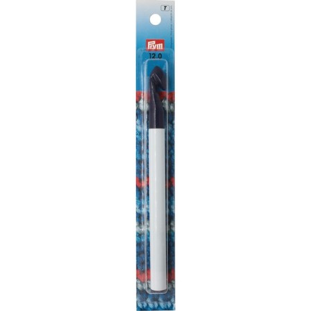 Knitting hook, plastic, 12 mmx17 cm,