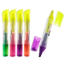 Set 4 pcs (3+1 repeating color) marker texture of the tip mowed 5mm body Triangular two -color