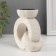 Gypsum candlestick, metal for 1 candle "ring" d = 3.8 cm 6x11x11.2 cm