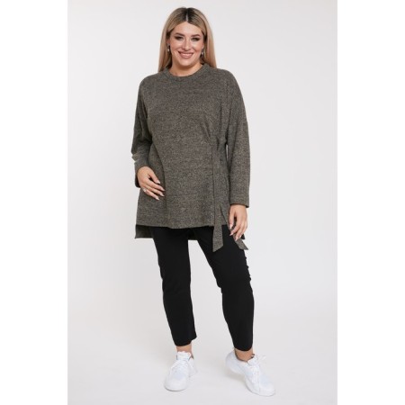 Women's tunic, size 54, brown color-1