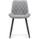 Stol on a metal frame Baoine used metal/velor, black/gray 50x55x83 cm