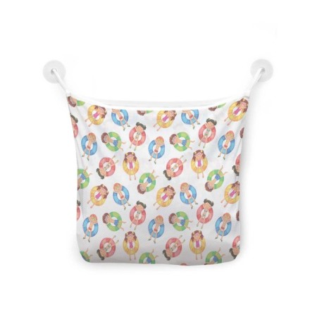Organizer in a bath on suction cups "Children's basin", for storing toys and trifles, size 33x39 cm-2