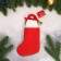 A toe for gifts "Snowman with a berry" 11x26 cm, white-gray