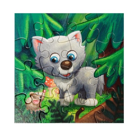 FIRST PUZZLE puzzle, "wolf cub", 16 elements-6