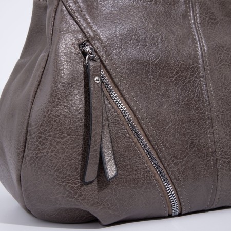 Bag-tout on lightning, beige color-3