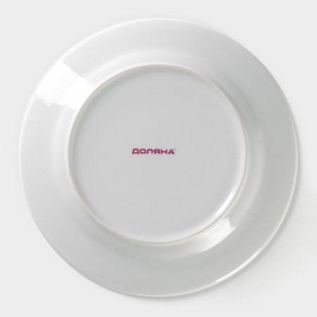 Board ceramic dessert shade "lavender", d = 19 cm, white color-3