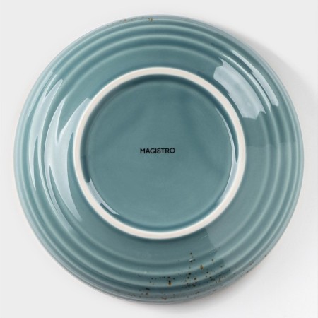 Porcelain deep Magistro “Cerera”, 1.1 l, d = 22 cm, blue color-3