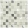 Glass mosaic Bonaparte Titan Silver, 318x318x4 mm