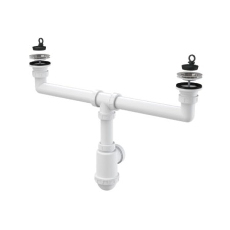 Siphon for the ALCADRAIN A449-DN50/40, D = 70 mm, with a stainless grill