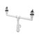 Siphon for the ALCADRAIN A449-DN50/40, D = 70 mm, with a stainless grill