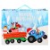New Year. Gift package, 61x40x20 cm, packaging, blue tractor